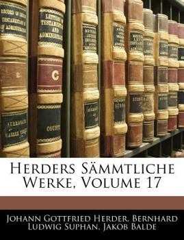 Paperback Herders Sammtliche Werke, Volume 17 [German] Book