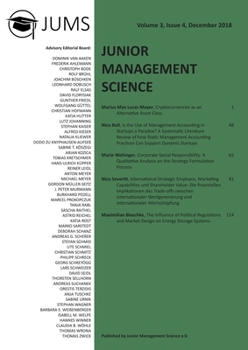Paperback Junior Management Science, Volume 3, Issue 4, December 2018 [German] Book