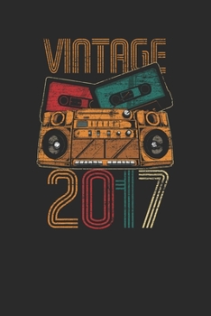 Vintage 2017: Graph Paper Notebook – Birthday Gift or Anniversary Gift Idea