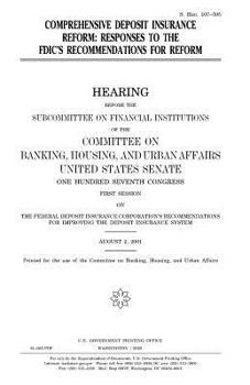 Paperback Comprehensive deposit insurance reform: responses to the FDIC's recommendations for reform Book