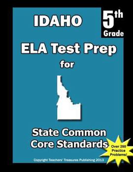 Paperback Idaho 5th Grade ELA Test Prep: Common Core Learning Standards Book