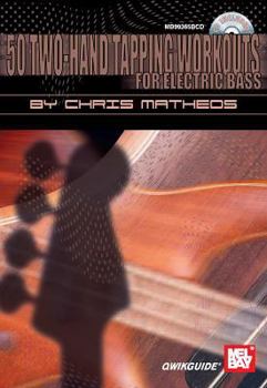 Paperback Mel Bay 50 Two-Hand Tapping Workouts for Electric Bass Book