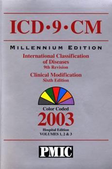 Paperback ICD-9-CM Millennium Edition, International Classification of Diseases, 9th Revision: Clinical Modification, 6th Edition, 2003 Book