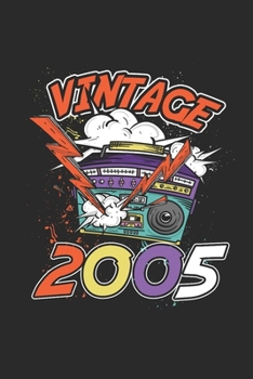 Vintage 2005: Graph Ruled Notebook – Journal for Birthday Gift Idea