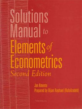 Paperback Solutions Manual to Elements of Econometrics Book