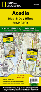 Map Acadia National Day Hikes and National Park [Map Pack Bundle] Book