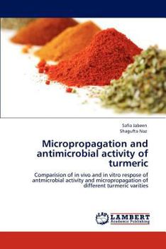 Paperback Micropropagation and Antimicrobial Activity of Turmeric Book