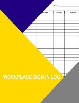 Paperback Workplace Sign In Log Book