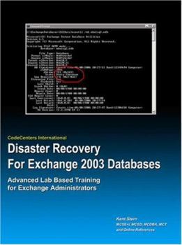 Paperback Disaster Recovery for Exchange Databases Book