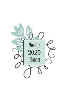 2020 Monthly Planner: Spring Mint Tulip 6 x 9 inch 120 Pages Year Months Weeks Planner, Calendar, and Organizer plus Graph Paper (January 2020 - December 2020)