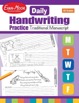 Paperback Daily Handwriting Practice: Traditional Manuscript, Kindergarten - Grade 6 Teacher Edition Book