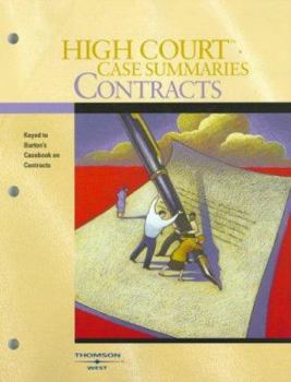 Paperback High Court Case Summaries: Contract Law Book