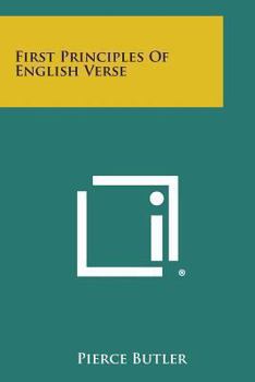 Paperback First Principles of English Verse Book