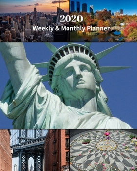 Paperback 2020 Weekly and Monthly Planner: New York Subway Collage - Monthly Calendar with U.S./UK/ Canadian/Christian/Jewish/Muslim Holidays- Calendar in Revie Book