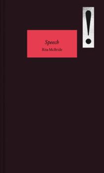 Hardcover Rita McBride Speech! /anglais/allemand Book