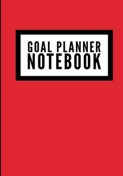 Paperback Goal Planner Notebook: Solid Red - Undated Goal Planner, Durable Journal Diary Notebook, Organizer For Project Planning & Goal Setting - [Pro Book