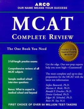 Paperback Arco MCAT Complete Review Book