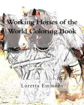 Paperback Working Horses of the World Coloring Book