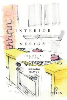 Paperback Interior Design Coloring Book