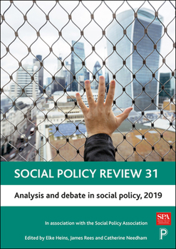 Hardcover Social Policy Review 31: Analysis and Debate in Social Policy, 2019 Book