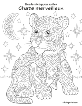 Livre de coloriage pour adultes Chats merveilleux