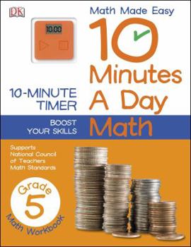 Paperback 10 Minutes a Day: Math, Fifth Grade Book