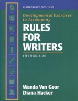 Paperback Developmental Exercises to Accompany Rules for Writers Book