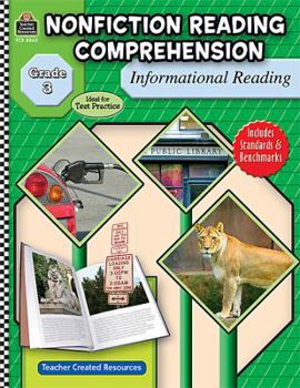 Paperback Nonfiction Reading Comprehension: Informational Reading, Grade 3 Book