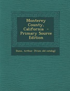 Paperback Monterey County, California Book