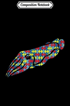 Composition Notebook: Cuttlefish Autism Awareness Kids Animal Puzzle Day Mom Gift  Journal/Notebook Blank Lined Ruled 6x9 100 Pages