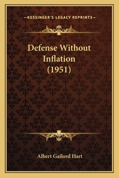 Paperback Defense Without Inflation (1951) Book