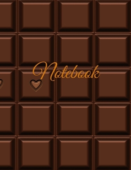 Paperback Notebook: Chocolate Candy blank Lined Notebook Journal For Notes And Journaling Large (8.5 11 inches) 100 pages Book