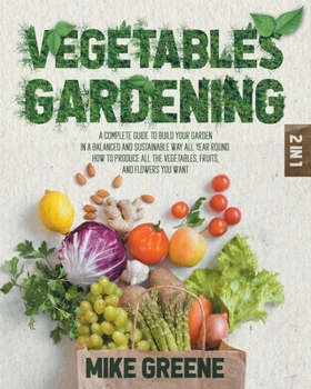 Paperback Vegetables Gardeing Book