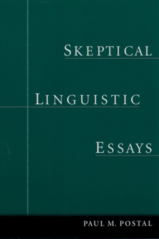Paperback Skeptical Linguistic Essays Book