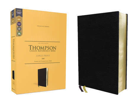 Bonded Leather Kjv, Thompson Chain-Reference Bible, Large Print, Bonded Leather, Black, Red Letter, Comfort Print Book