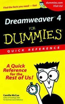Paperback Dreamweaver 4 for Dummies Quick Reference Book