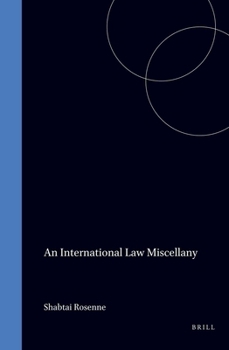 Hardcover An International Law Miscellany Book