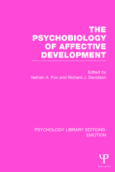 Paperback The Psychobiology of Affective Development Book