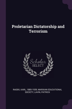 Paperback Proletarian Dictatorship and Terrorism Book