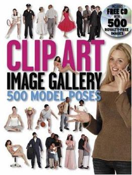 Paperback Clip Art Image Gallery: 500 Model Poses W/CD-ROM Book