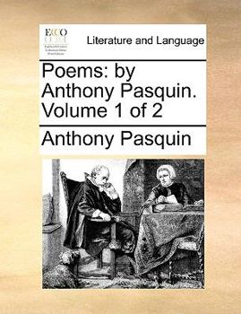 Paperback Poems: By Anthony Pasquin. Volume 1 of 2 Book