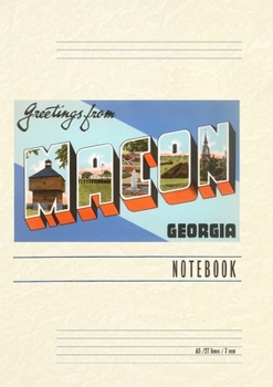 Vintage Lined Notebook Greetings from Macon