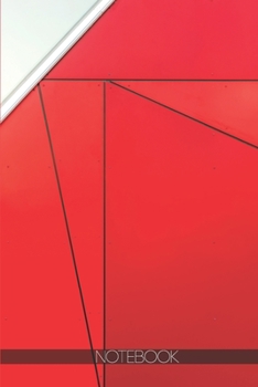 Notebook: Abstract red architecture art building exterior [110 pages]: Abstract red architecture art building exterior