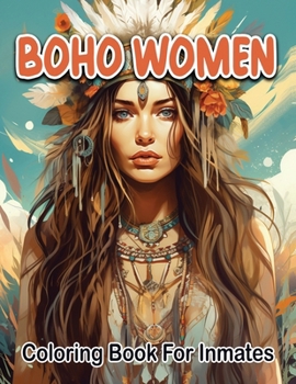 Paperback Boho woman coloring book for inmates Book