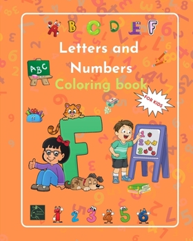 Paperback Letters and Numbers Coloring book
