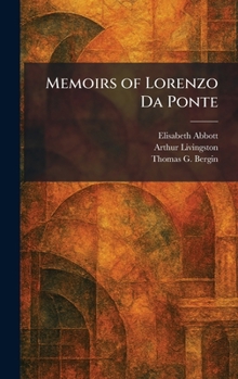 Hardcover Memoirs of Lorenzo Da Ponte Book