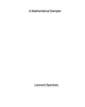 Paperback A Mathematical Sampler Book