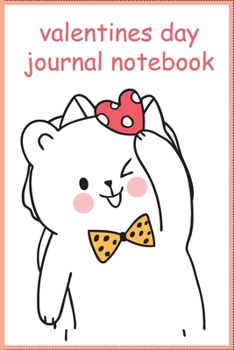 Paperback valentines day journal notebook: Cute Cats Valentine's Day Gift for Cat lovers Notebook journal, valentines day gifts for cats presents: Lined Noteboo Book