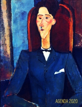 Paperback Modigliani Agenda Mensuel 2020: Jean Cocteau - Planificateur Hebdomadaire - Avec Espaces pour Notes - Calendrier Janvier ? D?cembre 2020 [French] Book