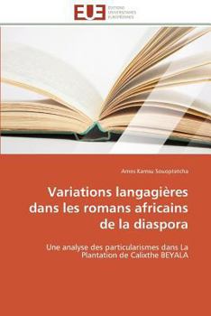 Paperback Variations Langagières Dans Les Romans Africains de la Diaspora [French] Book